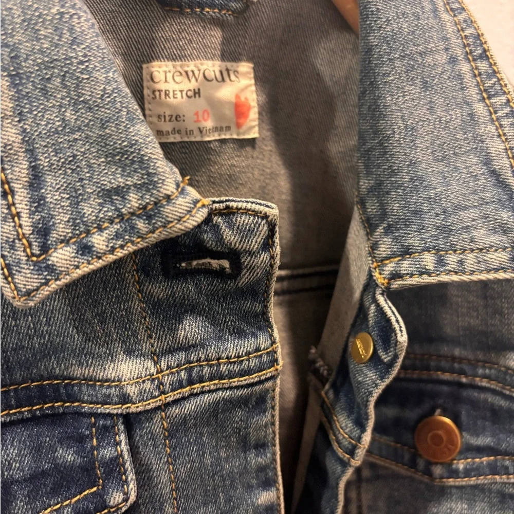 Crewcuts Light Blue Denim Jacket with Button Flap Pockets